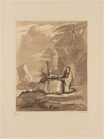 KG 16352
<br/>
Liber Studiorum of Claude Lorrain: Maria Magdalena in de woestijn (nr. 3)
<br/>
<em>Lewis, Frederick Christian</em>